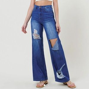 Vibrant Wideleg jeans